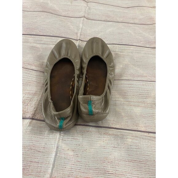 Teiks Women's Taupe Casual Classic Ballet Flats - 7 - Picture 3 of 9